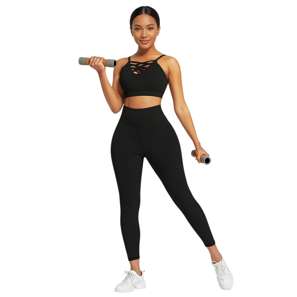 Fitness & Nutrition Lab Zapopan - طقم يوجا نسائي من 3 قطع