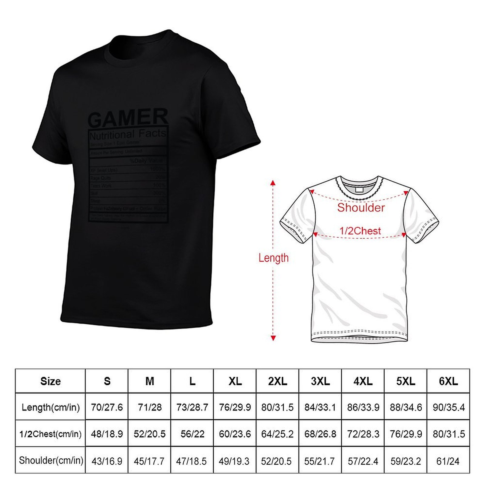 تي شيرت Gamer Nutritional Fact - مراجعة T Nutrition Fitness وسعره