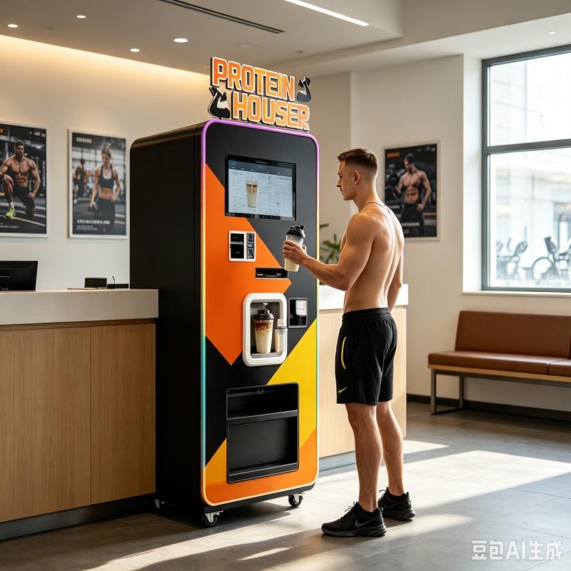 آلة بيع مشروبات البروتين المخص - مراجعة Nutrition Fitness Center وسعره